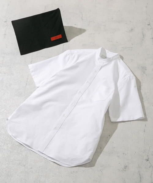 URBAN RESEARCH ROSSO/アーバンリサーチ ロッソ 『抗菌/消臭』『XXLサイズあり』ハイパフォーマンスバンドカラー半袖シャツ WHITE XL URBAN RESEARCH ROSSO/アーバンリサーチ ロッソ 『抗菌/消臭』『XXLサイズあり』ハイパフォーマンスバンドカラー半袖シャツ WHITE XL
