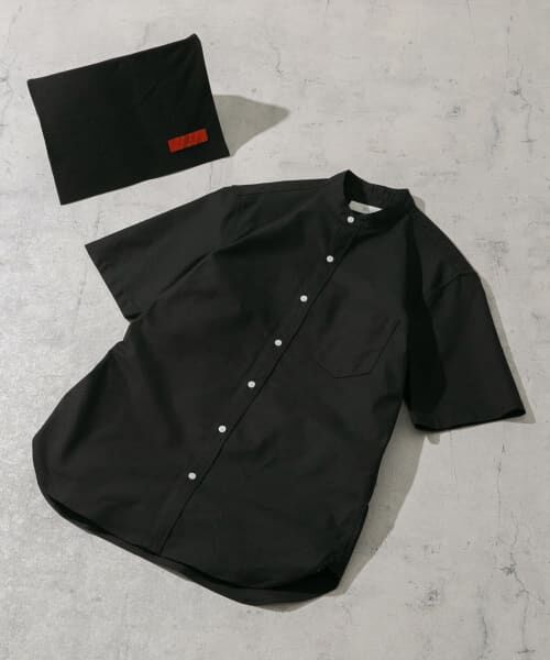 URBAN RESEARCH ROSSO/アーバンリサーチ ロッソ 『抗菌/消臭』『XXLサイズあり』ハイパフォーマンスバンドカラー半袖シャツ BLACK XXL URBAN RESEARCH ROSSO/アーバンリサーチ ロッソ 『抗菌/消臭』『XXLサイズあり』ハイパフォーマンスバンドカラー半袖シャツ BLACK XXL