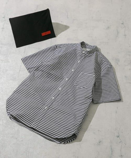 URBAN RESEARCH ROSSO/アーバンリサーチ ロッソ 『抗菌/消臭』『XXLサイズあり』ハイパフォーマンスバンドカラー半袖シャツ BLK CHECK M URBAN RESEARCH ROSSO/アーバンリサーチ ロッソ 『抗菌/消臭』『XXLサイズあり』ハイパフォーマンスバンドカラー半袖シャツ BLK CHECK M
