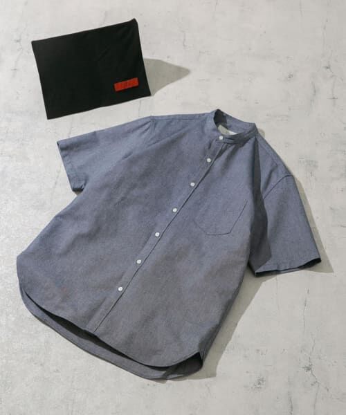 URBAN RESEARCH ROSSO/アーバンリサーチ ロッソ 『抗菌/消臭』『XXLサイズあり』ハイパフォーマンスバンドカラー半袖シャツ INDIGO L URBAN RESEARCH ROSSO/アーバンリサーチ ロッソ 『抗菌/消臭』『XXLサイズあり』ハイパフォーマンスバンドカラー半袖シャツ INDIGO L