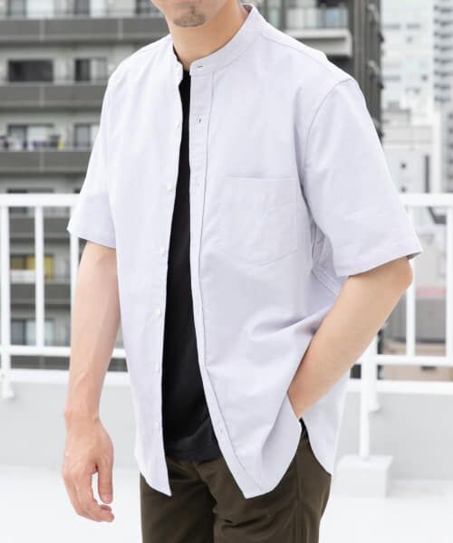 URBAN RESEARCH ROSSO / アーバンリサーチ ロッソ シャツ・ブラウス | 『抗菌/消臭』『XXLサイズあり』ハイパフォーマンスバンドカラー半袖シャツ | 詳細1
