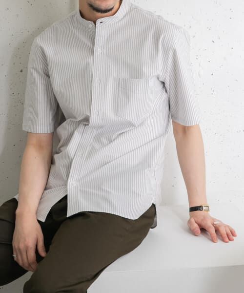 URBAN RESEARCH ROSSO / アーバンリサーチ ロッソ シャツ・ブラウス | 『抗菌/消臭』『XXLサイズあり』ハイパフォーマンスバンドカラー半袖シャツ | 詳細11