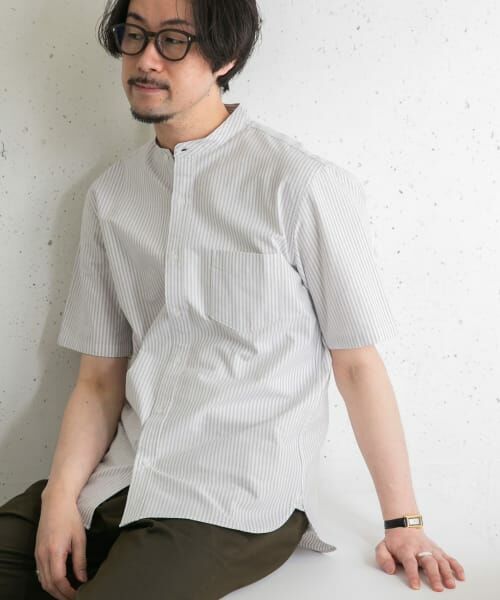 URBAN RESEARCH ROSSO / アーバンリサーチ ロッソ シャツ・ブラウス | 『抗菌/消臭』『XXLサイズあり』ハイパフォーマンスバンドカラー半袖シャツ | 詳細12