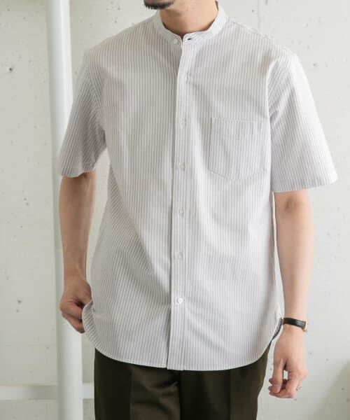 URBAN RESEARCH ROSSO / アーバンリサーチ ロッソ シャツ・ブラウス | 『抗菌/消臭』『XXLサイズあり』ハイパフォーマンスバンドカラー半袖シャツ | 詳細13