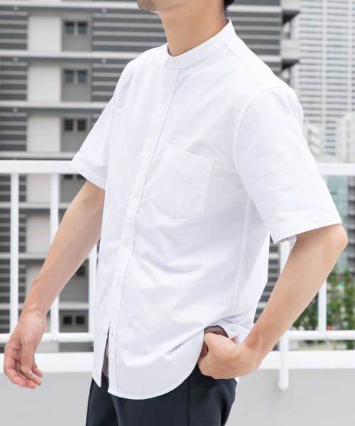 URBAN RESEARCH ROSSO / アーバンリサーチ ロッソ シャツ・ブラウス | 『抗菌/消臭』『XXLサイズあり』ハイパフォーマンスバンドカラー半袖シャツ | 詳細6