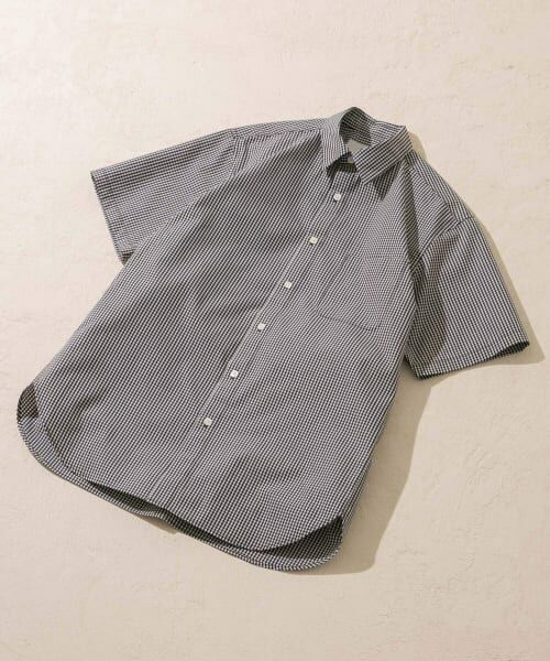 URBAN RESEARCH ROSSO/アーバンリサーチ ロッソ 『防シワ/防臭』『XLサイズあり』ハイパフォーマンスブロード半袖シャツ BLK CHECK M URBAN RESEARCH ROSSO/アーバンリサーチ ロッソ 『防シワ/防臭』『XLサイズあり』ハイパフォーマンスブロード半袖シャツ BLK CHECK M