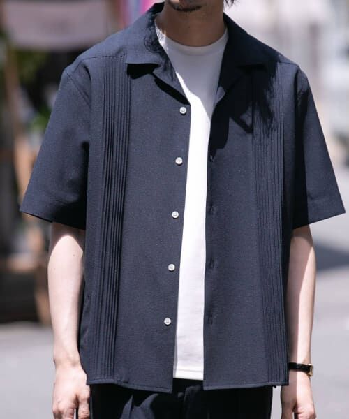 URBAN RESEARCH ROSSO/アーバンリサーチ ロッソ 『WEB限定』『XLサイズあり』ウォッシャブルドライタッチ半袖シャツ NAVY XL URBAN RESEARCH ROSSO/アーバンリサーチ ロッソ 『WEB限定』『XLサイズあり』ウォッシャブルドライタッチ半袖シャツ NAVY XL