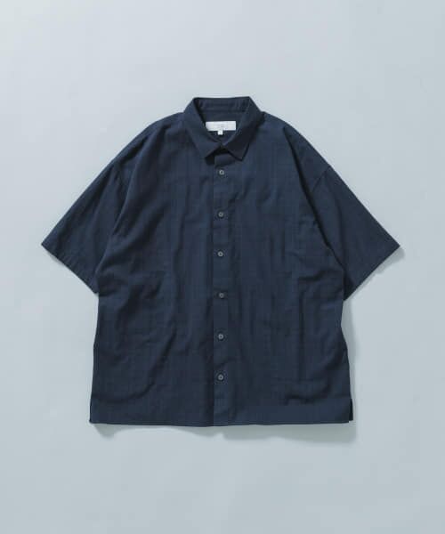 URBAN RESEARCH ROSSO/アーバンリサーチ ロッソ 『WEB限定』ジャガードシャツ NAVY M URBAN RESEARCH ROSSO/アーバンリサーチ ロッソ 『WEB限定』ジャガードシャツ NAVY M