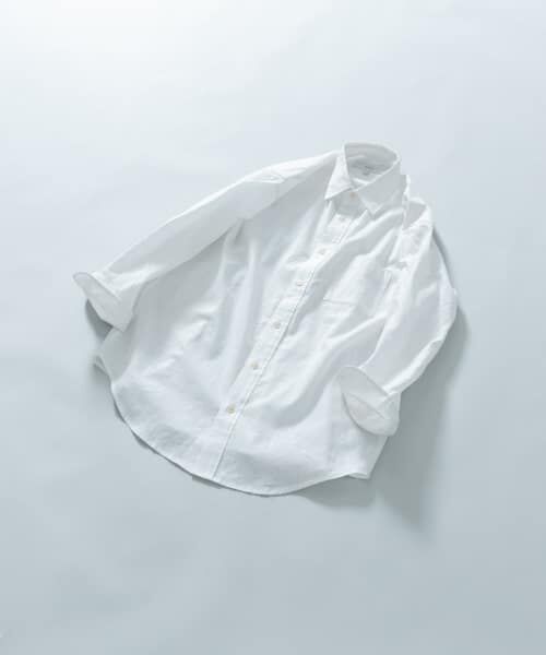 URBAN RESEARCH ROSSO/アーバンリサーチ ロッソ 『XLサイズあり』リラックスコットンリネン7分袖シャツ WHITE XL URBAN RESEARCH ROSSO/アーバンリサーチ ロッソ 『XLサイズあり』リラックスコットンリネン7分袖シャツ WHITE XL