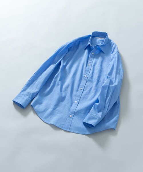 URBAN RESEARCH ROSSO/アーバンリサーチ ロッソ 『WEB限定』『XLサイズあり』リラックスコットンリネンレギュラーカラー長袖シャツ BLUE XL URBAN RESEARCH ROSSO/アーバンリサーチ ロッソ 『WEB限定』『XLサイズあり』リラックスコットンリネンレギュラーカラー長袖シャツ BLUE XL