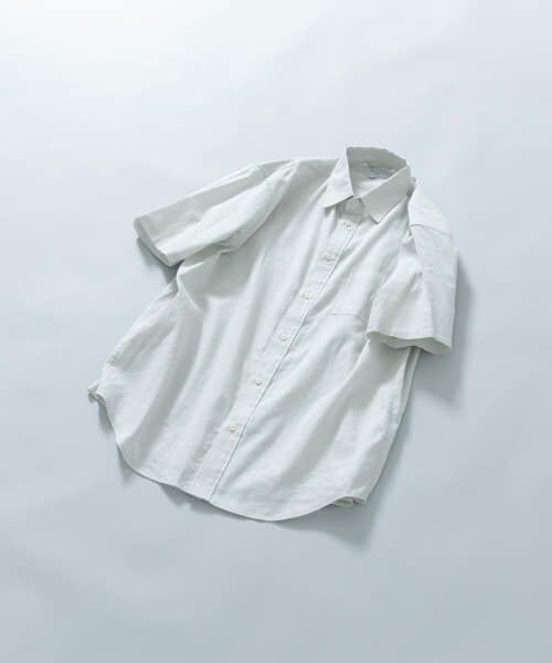 URBAN RESEARCH ROSSO/アーバンリサーチ ロッソ 『XLサイズあり』リラックスコットンリネンレギュラーカラー半袖シャツ BEIGE L URBAN RESEARCH ROSSO/アーバンリサーチ ロッソ 『XLサイズあり』リラックスコットンリネンレギュラーカラー半袖シャツ BEIGE L