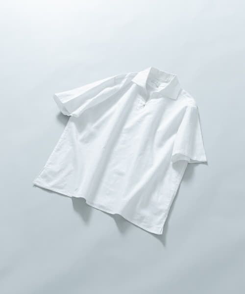 URBAN RESEARCH ROSSO/アーバンリサーチ ロッソ 『XLサイズあり』リラックスコットンリネンスキッパーシャツ WHITE XL URBAN RESEARCH ROSSO/アーバンリサーチ ロッソ 『XLサイズあり』リラックスコットンリネンスキッパーシャツ WHITE XL