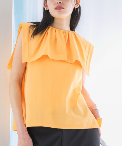URBAN RESEARCH ROSSO/アーバンリサーチ ロッソ ケープデザインTシャツ ORANGE FREE URBAN RESEARCH ROSSO/アーバンリサーチ ロッソ ケープデザインTシャツ ORANGE FREE