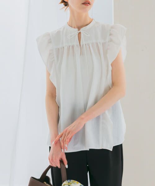 URBAN RESEARCH ROSSO/アーバンリサーチ ロッソ フリルブラウス off FREE URBAN RESEARCH ROSSO/アーバンリサーチ ロッソ フリルブラウス off FREE