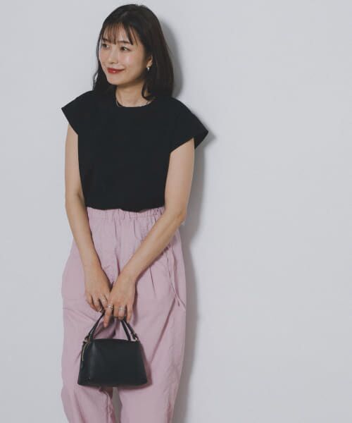 URBAN RESEARCH ROSSO/アーバンリサーチ ロッソ F by ROSSO コンパクトブラウスTシャツ BLACK FREE URBAN RESEARCH ROSSO/アーバンリサーチ ロッソ F by ROSSO コンパクトブラウスTシャツ BLACK FREE