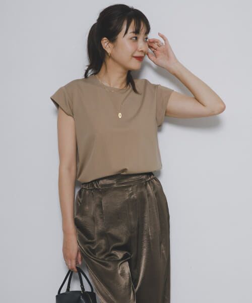 URBAN RESEARCH ROSSO/アーバンリサーチ ロッソ F by ROSSO コンパクトブラウスTシャツ CAMEL FREE URBAN RESEARCH ROSSO/アーバンリサーチ ロッソ F by ROSSO コンパクトブラウスTシャツ CAMEL FREE