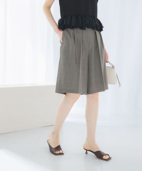 URBAN RESEARCH ROSSO/アーバンリサーチ ロッソ リネンライクハーフパンツ BROWN 38 URBAN RESEARCH ROSSO/アーバンリサーチ ロッソ リネンライクハーフパンツ BROWN 38