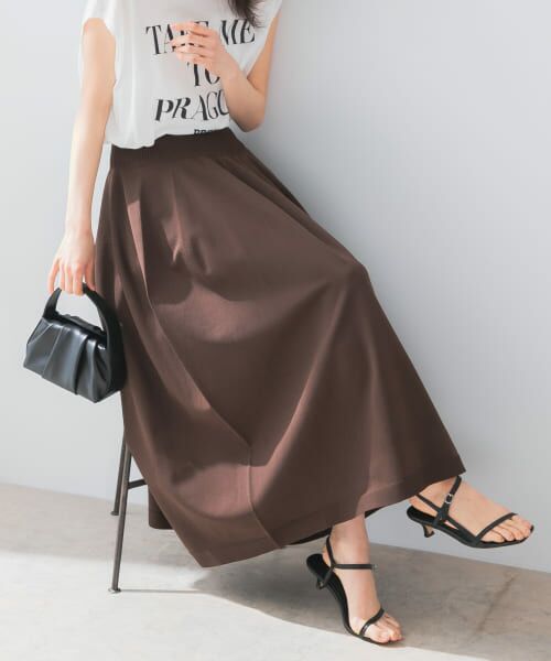 URBAN RESEARCH ROSSO/アーバンリサーチ ロッソ F by ROSSO ウォッシャブルコクーンニットスカート BROWN FREE URBAN RESEARCH ROSSO/アーバンリサーチ ロッソ F by ROSSO ウォッシャブルコクーンニットスカート BROWN FREE
