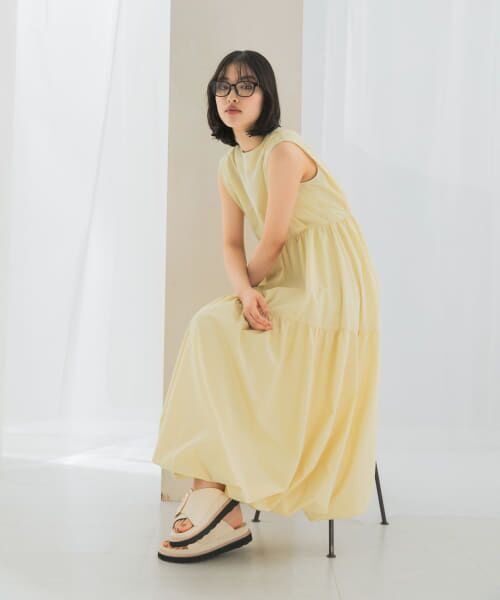 URBAN RESEARCH ROSSO/アーバンリサーチ ロッソ バルーンワンピース YELLOW FREE URBAN RESEARCH ROSSO/アーバンリサーチ ロッソ バルーンワンピース YELLOW FREE