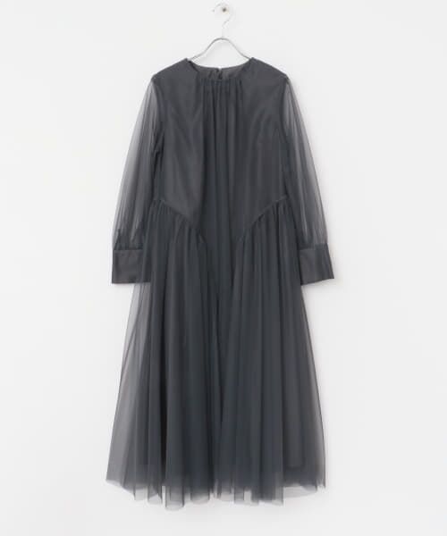 URBAN RESEARCH ROSSO/アーバンリサーチ ロッソ チュールシアードレス charcoal FREE URBAN RESEARCH ROSSO/アーバンリサーチ ロッソ チュールシアードレス charcoal FREE