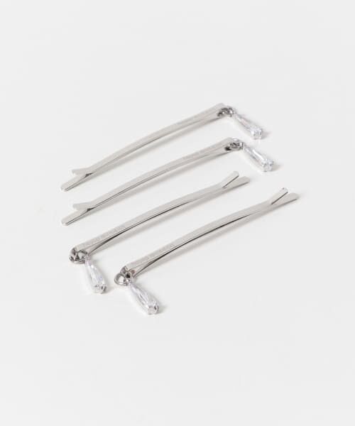 URBAN RESEARCH ROSSO/アーバンリサーチ ロッソ heyep DROP CRYSTAL HAIR PINS 4set SILVER FREE URBAN RESEARCH ROSSO/アーバンリサーチ ロッソ heyep DROP CRYSTAL HAIR PINS 4set SILVER FREE