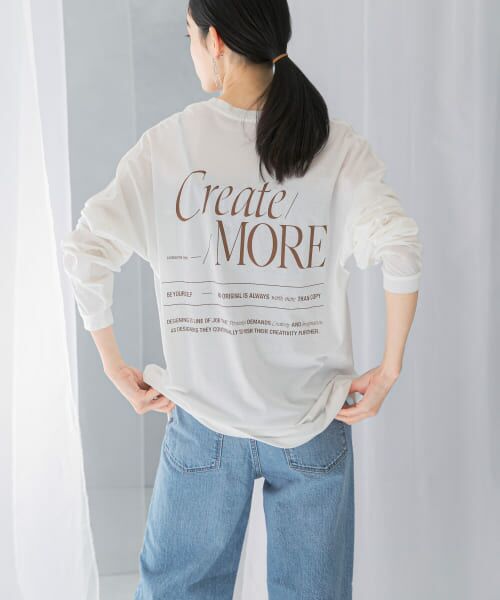 URBAN RESEARCH ROSSO/アーバンリサーチ ロッソ PROTAGONISTA Create/MORE Long T-shirts WHITE FREE URBAN RESEARCH ROSSO/アーバンリサーチ ロッソ PROTAGONISTA Create/MORE Long T-shirts WHITE FREE
