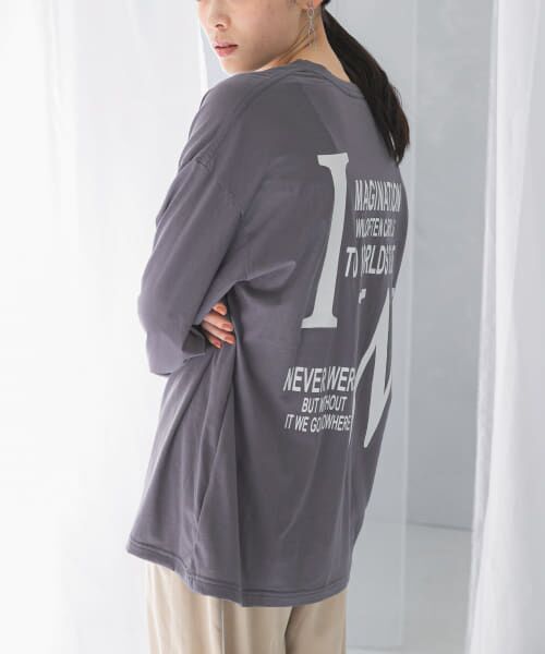 URBAN RESEARCH ROSSO/アーバンリサーチ ロッソ PROTAGONISTA Forlikeever Long T-shirts CHARCOAL FREE URBAN RESEARCH ROSSO/アーバンリサーチ ロッソ PROTAGONISTA Forlikeever Long T-shirts CHARCOAL FREE