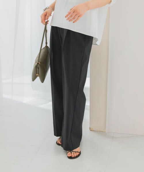 URBAN RESEARCH ROSSO/アーバンリサーチ ロッソ PROTAGONISTA Linen Pants BLACK FREE URBAN RESEARCH ROSSO/アーバンリサーチ ロッソ PROTAGONISTA Linen Pants BLACK FREE
