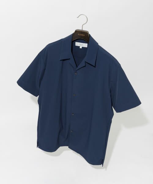 URBAN RESEARCH ROSSO/アーバンリサーチ ロッソ 『セットアップ対応』『XLサイズあり』クールキープショートスリーブシャツ NAVY M URBAN RESEARCH ROSSO/アーバンリサーチ ロッソ 『セットアップ対応』『XLサイズあり』クールキープショートスリーブシャツ NAVY M