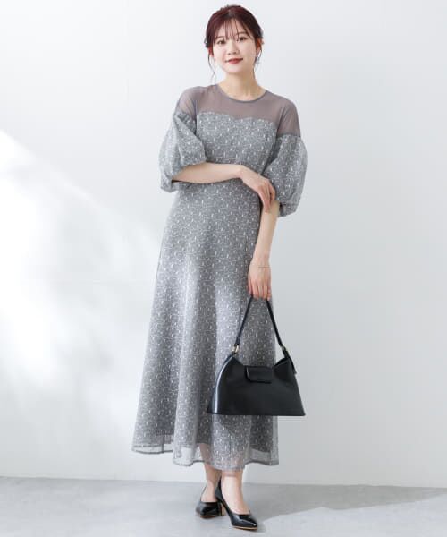 URBAN RESEARCH ROSSO/アーバンリサーチ ロッソ 幾何学レースドレス gray FREE URBAN RESEARCH ROSSO/アーバンリサーチ ロッソ 幾何学レースドレス gray FREE