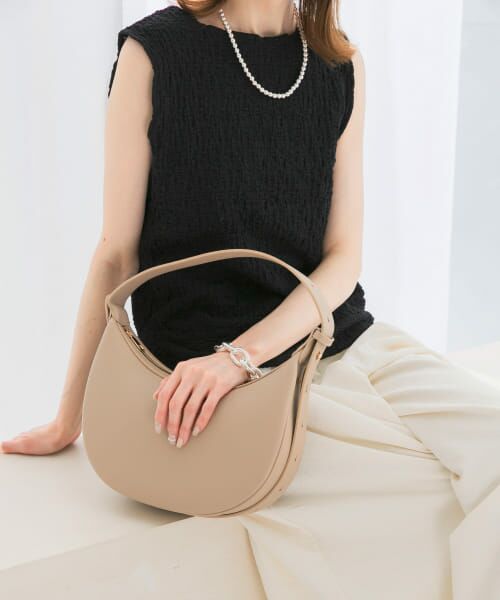 URBAN RESEARCH ROSSO/アーバンリサーチ ロッソ ハーフムーンバッグ GREIGE - URBAN RESEARCH ROSSO/アーバンリサーチ ロッソ ハーフムーンバッグ GREIGE -