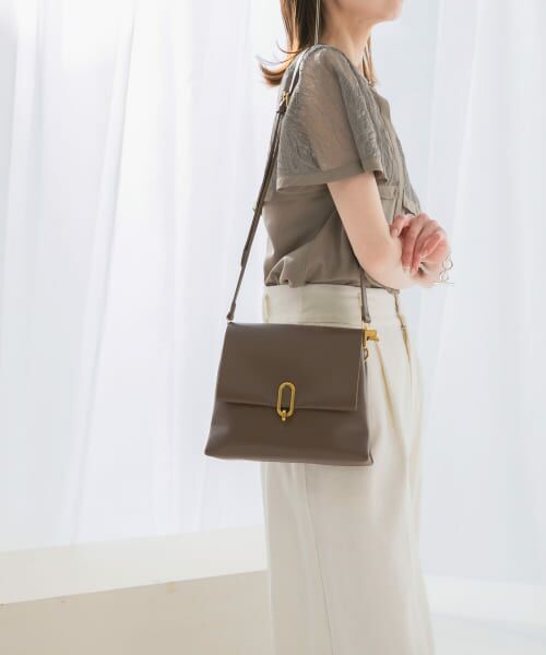 URBAN RESEARCH ROSSO/アーバンリサーチ ロッソ ヴィンテージライクフラップショルダー D.BROWN - URBAN RESEARCH ROSSO/アーバンリサーチ ロッソ ヴィンテージライクフラップショルダー D.BROWN -