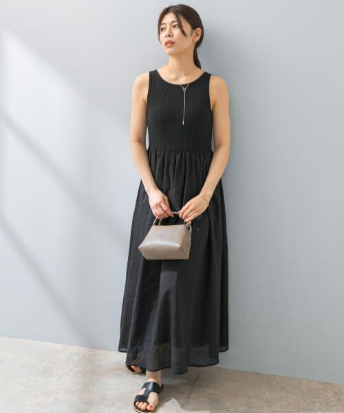 セール】 F by ROSSO カップ付ドッキングワンピース
