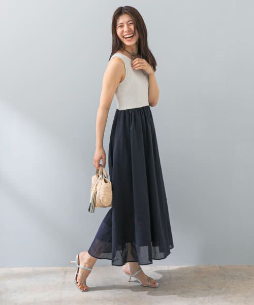 セール】 F by ROSSO カップ付ドッキングワンピース