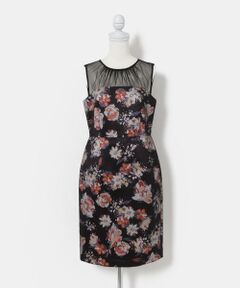 URBAN RESEARCH ROSSO / アーバンリサーチ ロッソ ドレス | kaene　チュール×フラワープリントドレス∴