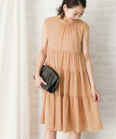 URBAN RESEARCH ROSSO / アーバンリサーチ ロッソ ドレス | kaene　シフォンティアードワンピース