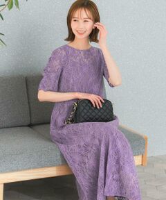 URBAN RESEARCH ROSSO / アーバンリサーチ ロッソ ドレス | kaene　配色レースエプロンドレス