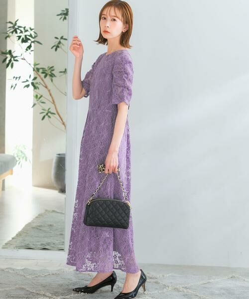 URBAN RESEARCH ROSSO / アーバンリサーチ ロッソ ドレス | kaene　配色レースエプロンドレス | 詳細15