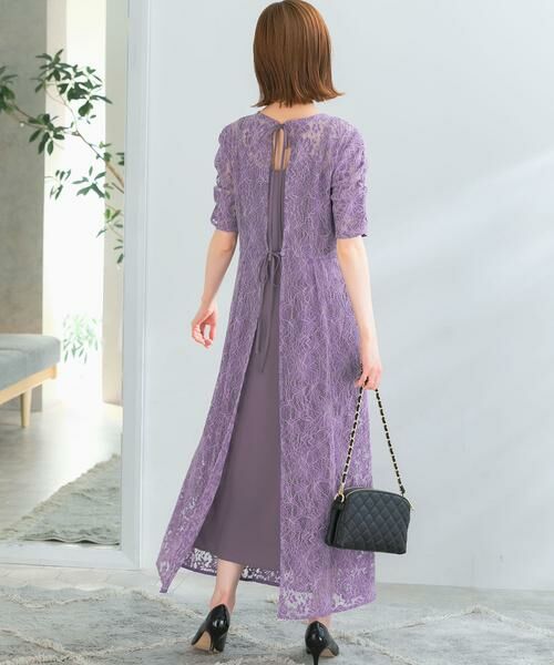 URBAN RESEARCH ROSSO / アーバンリサーチ ロッソ ドレス | kaene　配色レースエプロンドレス | 詳細16