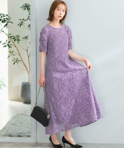 URBAN RESEARCH ROSSO / アーバンリサーチ ロッソ ドレス | kaene　配色レースエプロンドレス | 詳細17