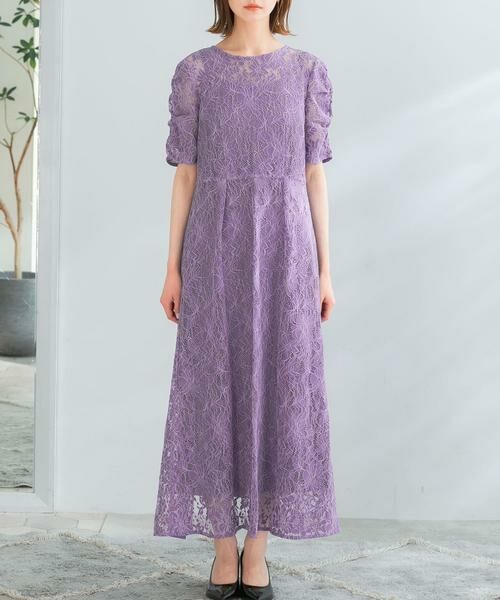 URBAN RESEARCH ROSSO / アーバンリサーチ ロッソ ドレス | kaene　配色レースエプロンドレス | 詳細18