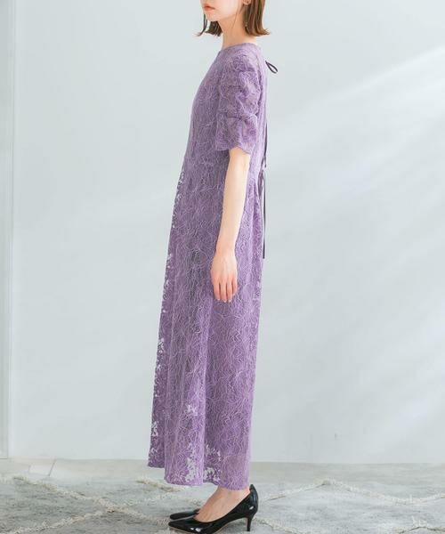 URBAN RESEARCH ROSSO / アーバンリサーチ ロッソ ドレス | kaene　配色レースエプロンドレス | 詳細19