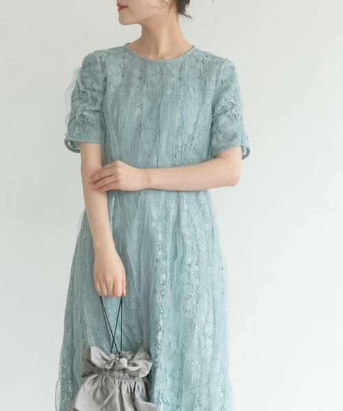 URBAN RESEARCH ROSSO / アーバンリサーチ ロッソ ドレス | kaene　リボンチュールエプロンドレス | 詳細1