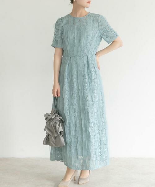 URBAN RESEARCH ROSSO / アーバンリサーチ ロッソ ドレス | kaene　リボンチュールエプロンドレス | 詳細3