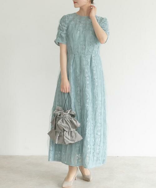 URBAN RESEARCH ROSSO / アーバンリサーチ ロッソ ドレス | kaene　リボンチュールエプロンドレス | 詳細4