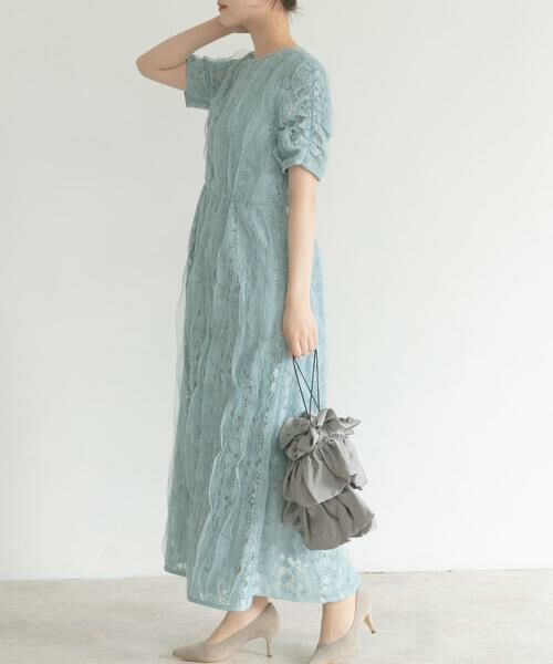 URBAN RESEARCH ROSSO / アーバンリサーチ ロッソ ドレス | kaene　リボンチュールエプロンドレス | 詳細5