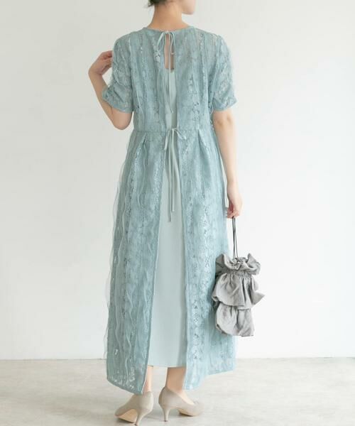 URBAN RESEARCH ROSSO / アーバンリサーチ ロッソ ドレス | kaene　リボンチュールエプロンドレス | 詳細6