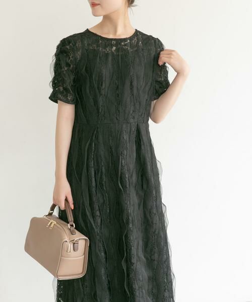 URBAN RESEARCH ROSSO / アーバンリサーチ ロッソ ドレス | kaene　リボンチュールエプロンドレス | 詳細15