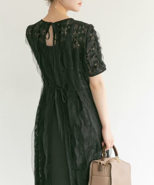 URBAN RESEARCH ROSSO / アーバンリサーチ ロッソ ドレス | kaene　リボンチュールエプロンドレス | 詳細17