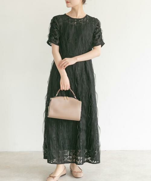 URBAN RESEARCH ROSSO / アーバンリサーチ ロッソ ドレス | kaene　リボンチュールエプロンドレス | 詳細18